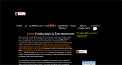 Desktop Screenshot of orionproductionsinc.com